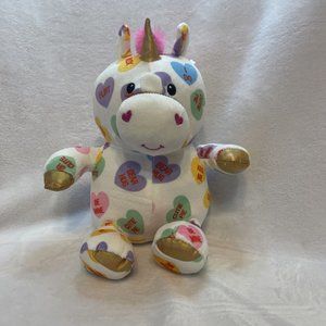 Sweethearts Candies Unicorn Plush‎ 10" Spangler Candy Company Animal Adventure